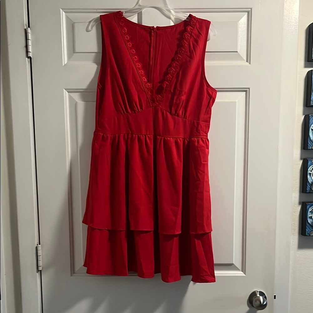 Red Sleeveless Dress-Never Worn!